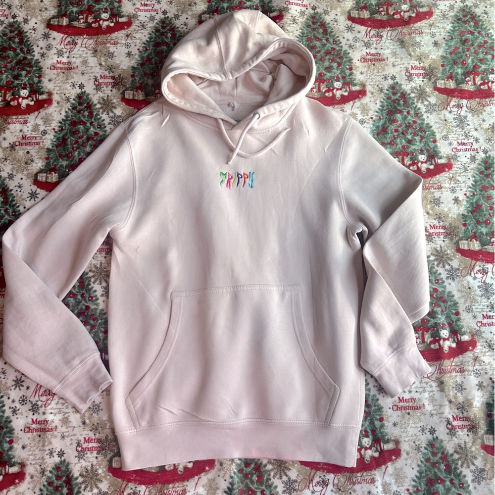 ADULT SMALL PINK TRIPPY HOODIE